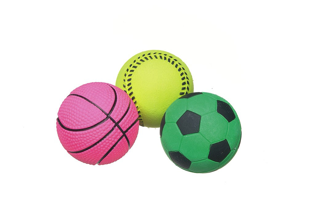 Palla in gomma Camon Sport Soft 7 cm per cani, soggetti assortiti Palla in gomma Camon Sport Soft 7 cm per cani, soggetti assortiti